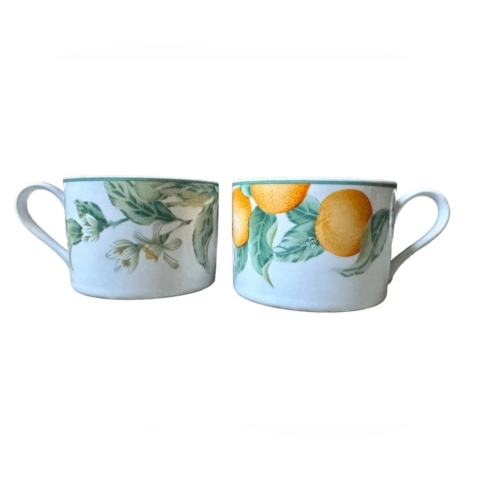 Julie Pople Country Fruit Avon Discontinued Tea/Coffee Cup - Set of 2​​​​ - Picture 5 of 5